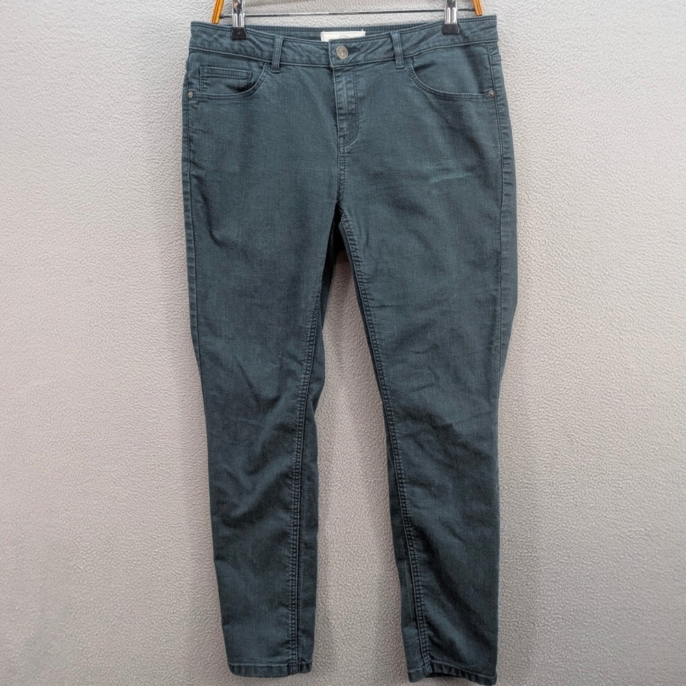 Fat Face Womens Jeggings Five Pocket Teal Cotton Blend Skinny Mid Rise Size 10
